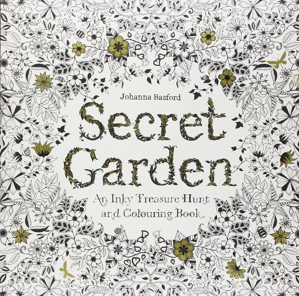 Secret Garden: An Inky Treasure Hunt and Coloring Book Cover