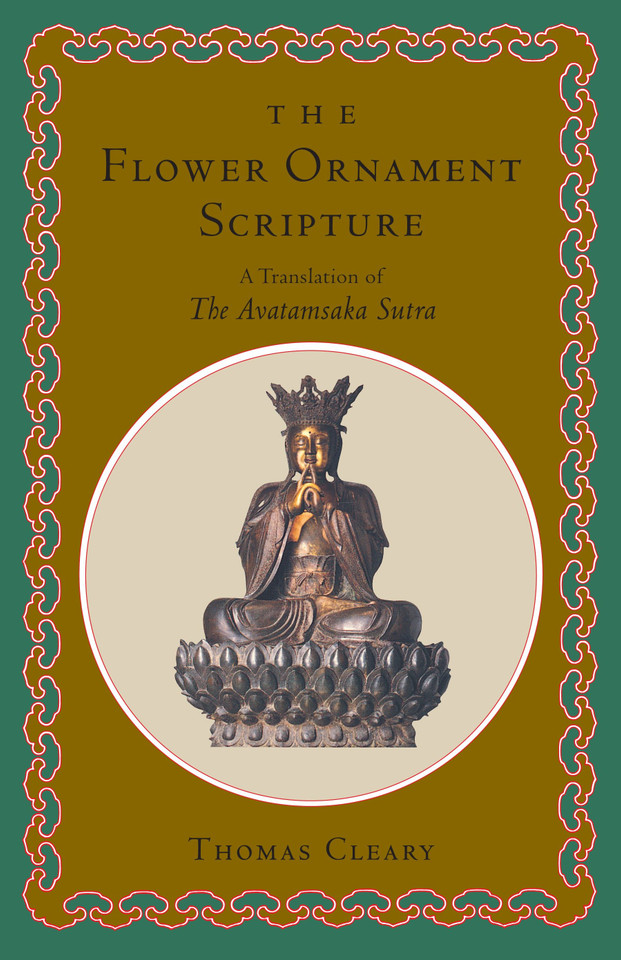 The Flower Ornament Scripture: A Translation of the Avatamsaka Sutra book cover by Thomas Cleary