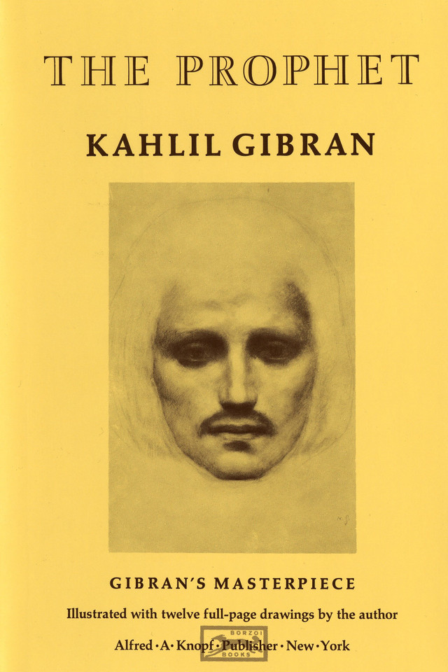The Prophet book cover by Kahlil Gibran