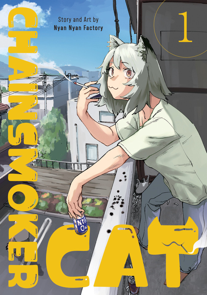 Chainsmoker Cat Vol. 1 (Chainsmoker Cat) book cover by Nyan Nyan Factory