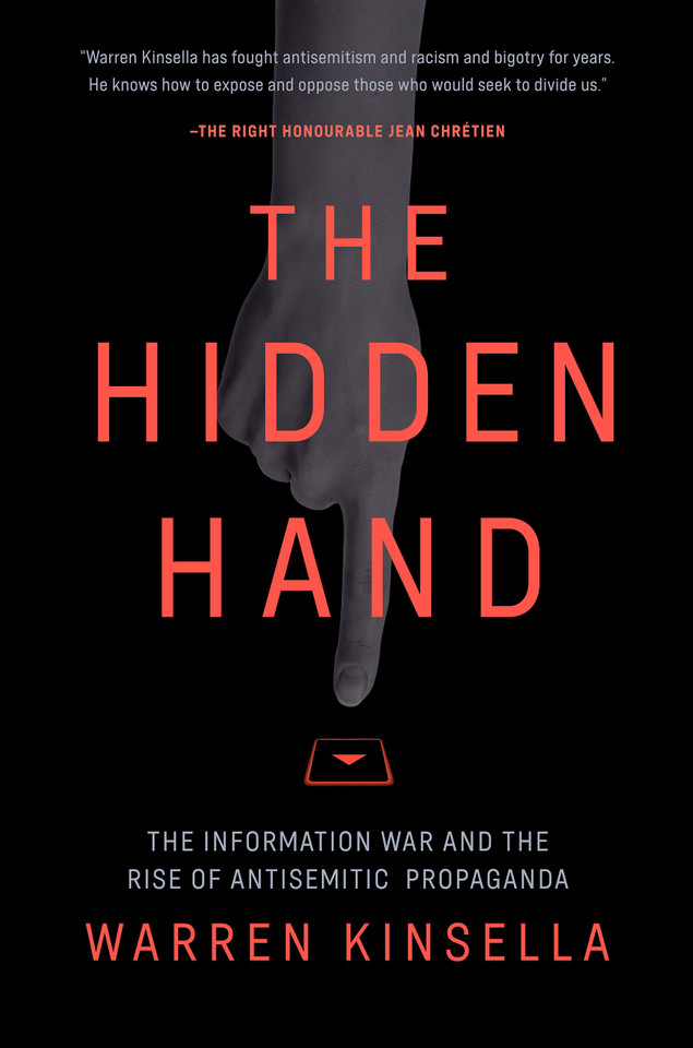 The Hidden Hand: The Information War and the Rise of Antisemitic Propaganda book cover by Warren Kinsella