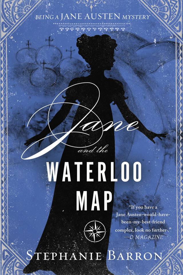 Jane and the Waterloo Map (Being a Jane Austen Mystery) book cover by Stephanie Barron