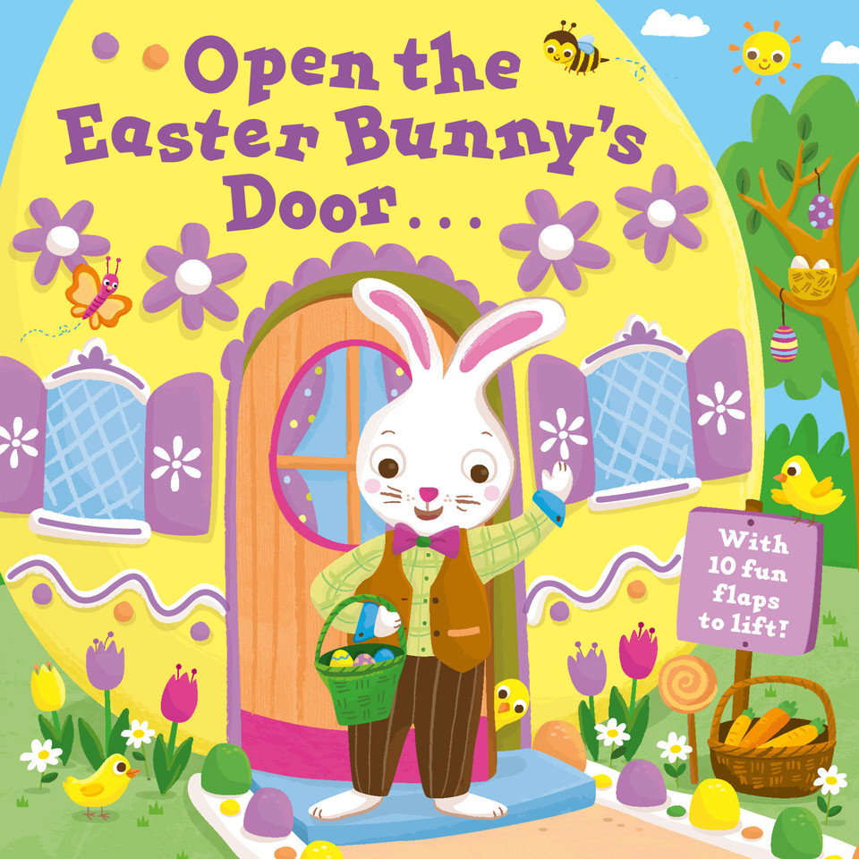 Open the Easter Bunny's Door: An Easter Lift-the-Flap Book book cover by Random House