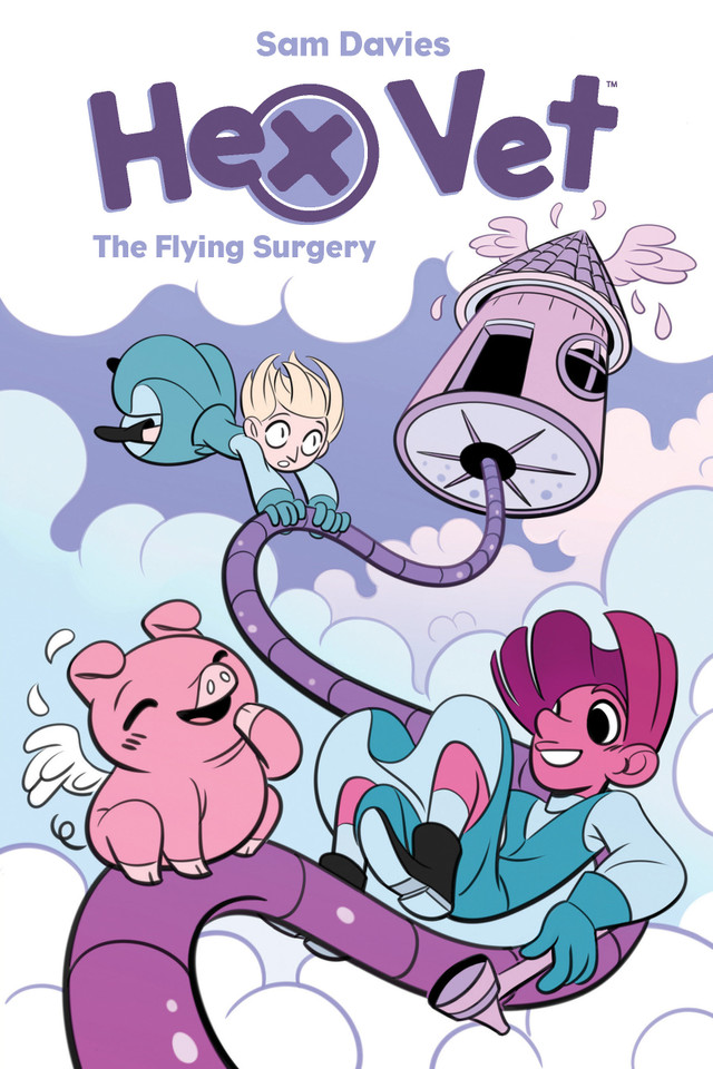 Hex Vets: The Flying Surgery (Hex Vet) book cover by Sam Davies