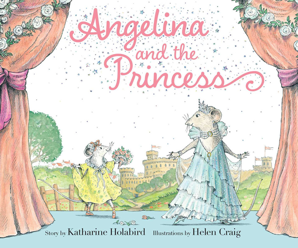 Angelina and the Princess (Angelina Ballerina) book cover by Katharine Holabird