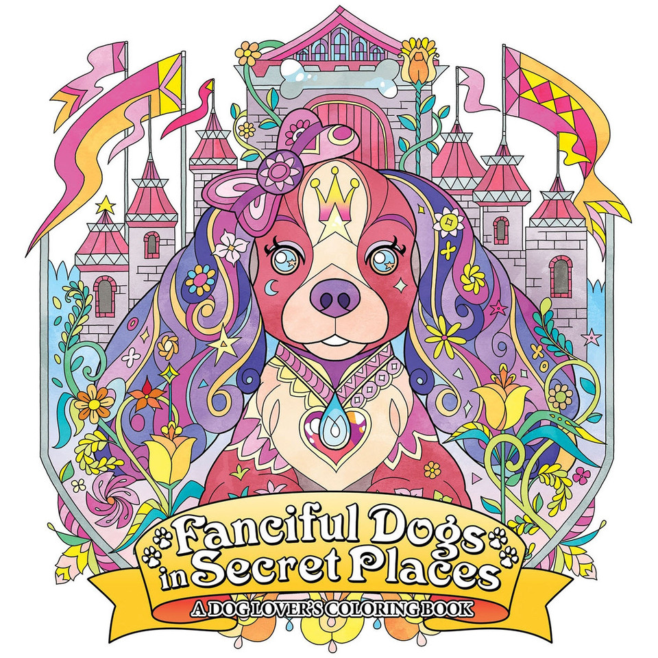 Fanciful Dogs in Secret Places: A Dog Lover's Coloring Book book cover by Seven Seas Entertainment