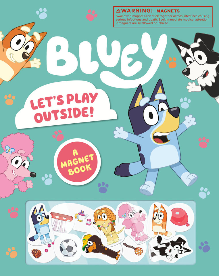 Bluey: Let's Play Outside!: A Magnet Book (Bluey) book cover by Penguin Young Readers Licenses