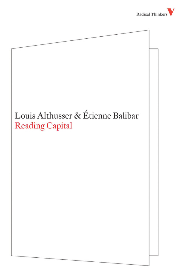 Reading Capital (Radical Thinkers) book cover by Louis Althusser, Etienne Balibar