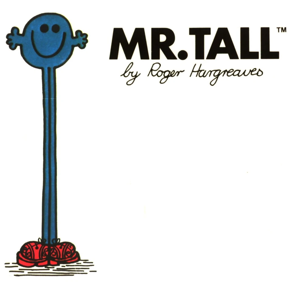 Mr. Tall (Mr. Men and Little Miss) book cover by Roger Hargreaves