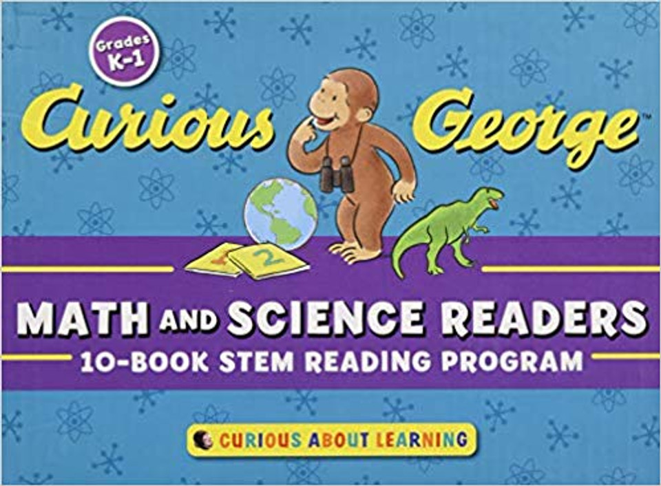 Curious George Math and Science Readers: 10-Book Stem Reading Program [With Cards] ( Curious George ) Cover