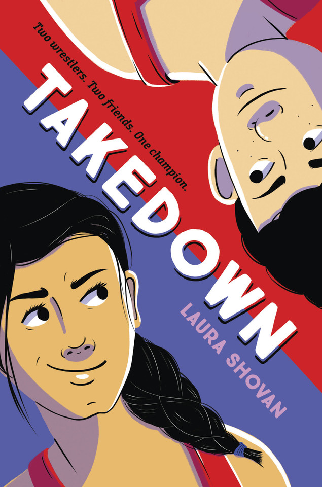 Takedown book cover by Laura Shovan