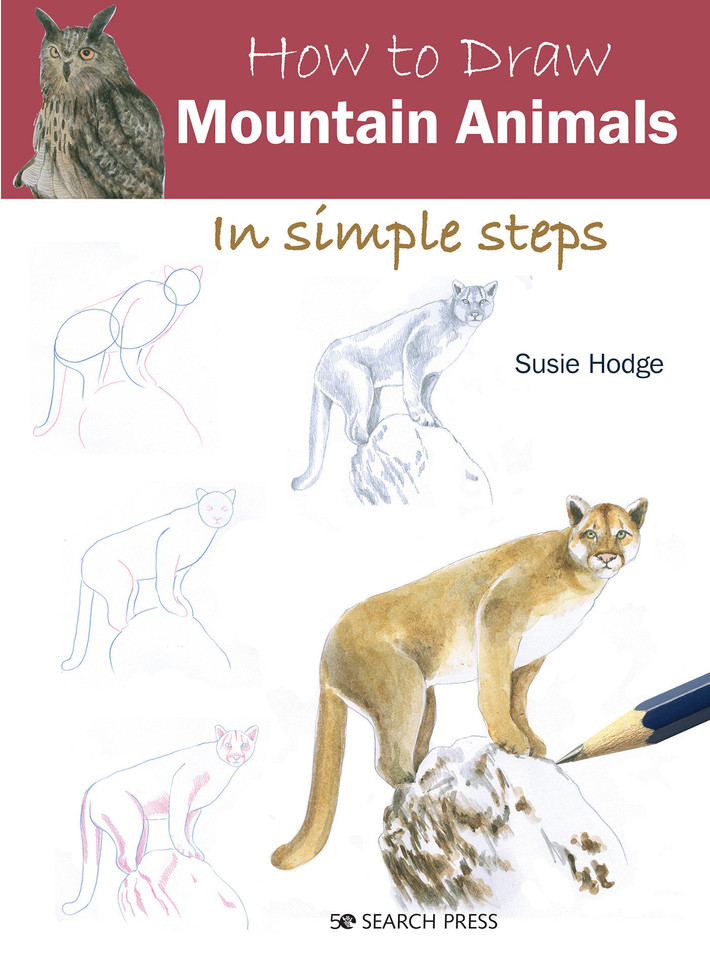 How to Draw Mountain Animals in simple steps (How to Draw) book cover by Susie Hodge