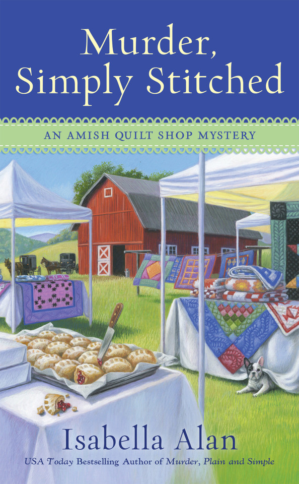 Murder, Simply Stitched (Amish Quilt Shop Mystery) book cover by Isabella Alan