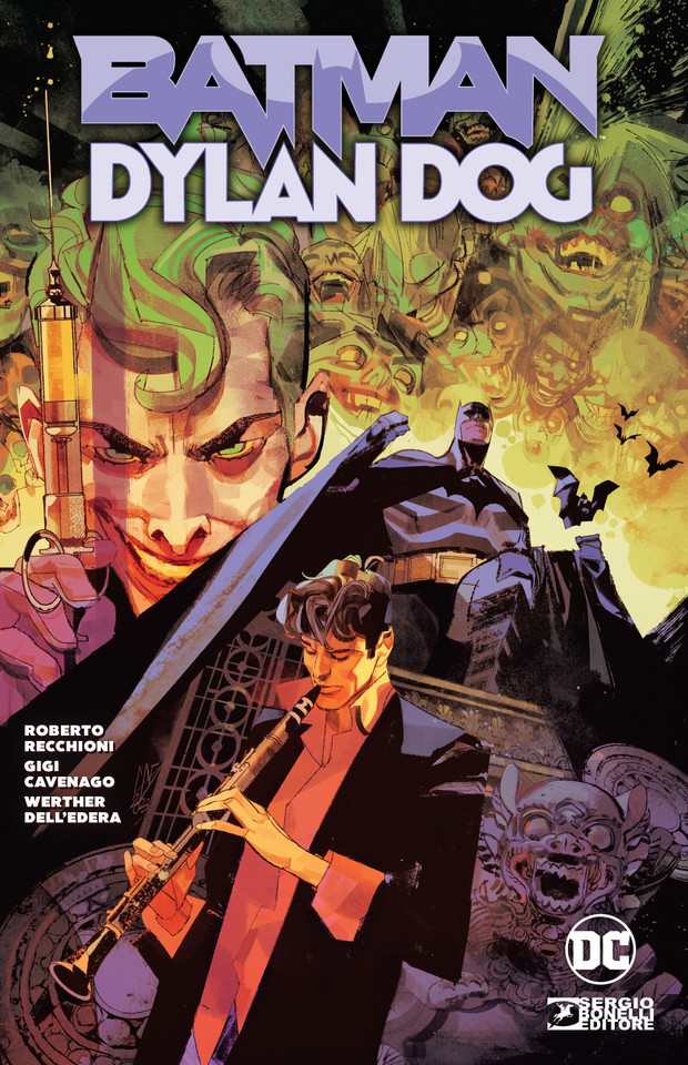 Batman/Dylan Dog book cover by Roberto Recchioni