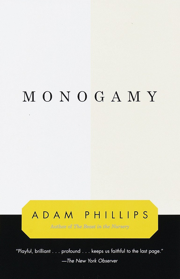 Monogamy book cover by Adam Phillips