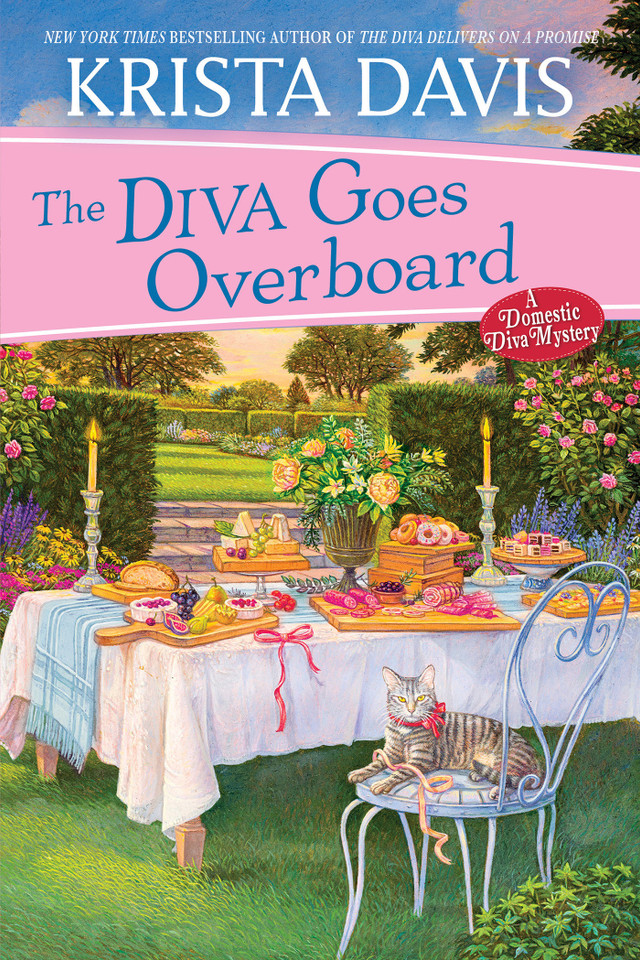 The Diva Goes Overboard (A Domestic Diva Mystery) book cover by Krista Davis