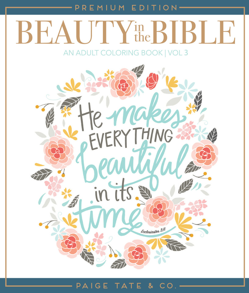 Beauty in the Bible: Adult Coloring Book Volume 3, Premium Edition book cover by 
