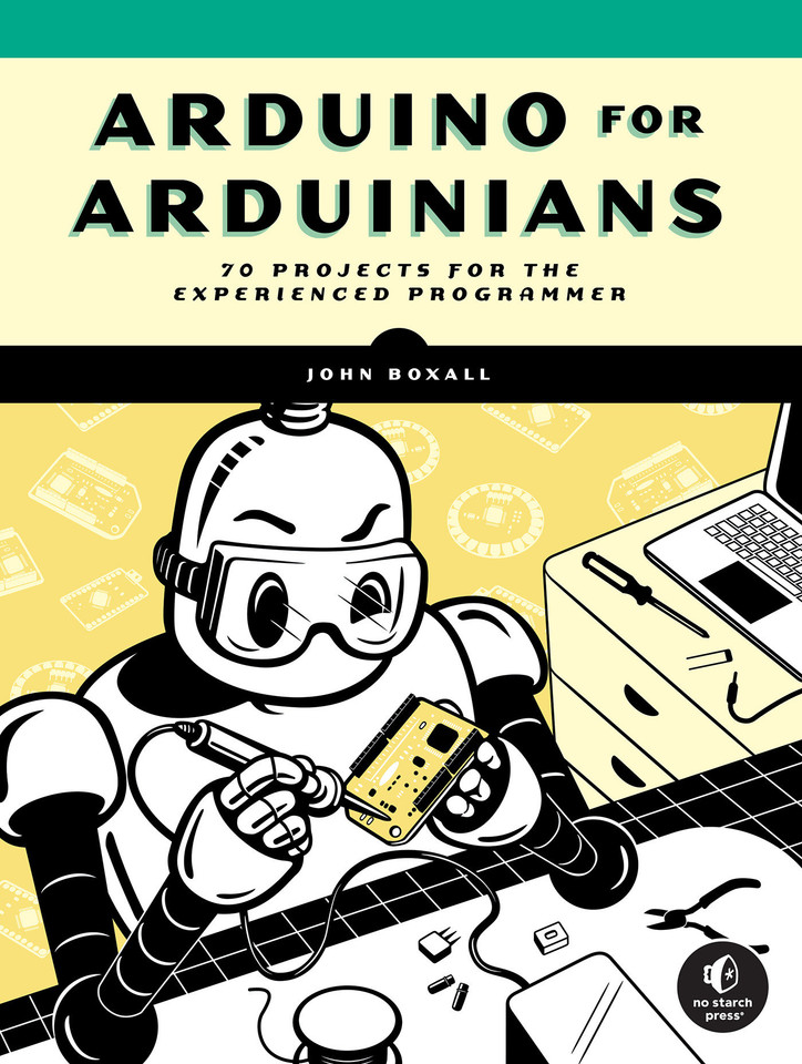 Arduino for Arduinians: 70 Projects for the Experienced Programmer book cover by John Boxall