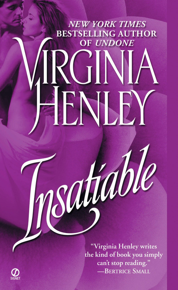 Insatiable book cover by Virginia Henley