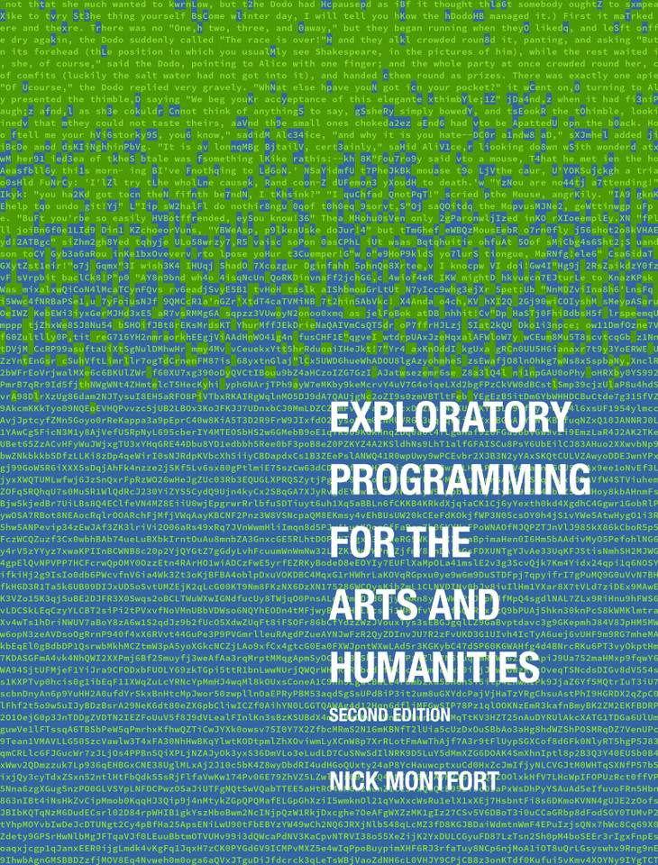 Exploratory Programming for the Arts and Humanities, second edition book cover by Nick Montfort