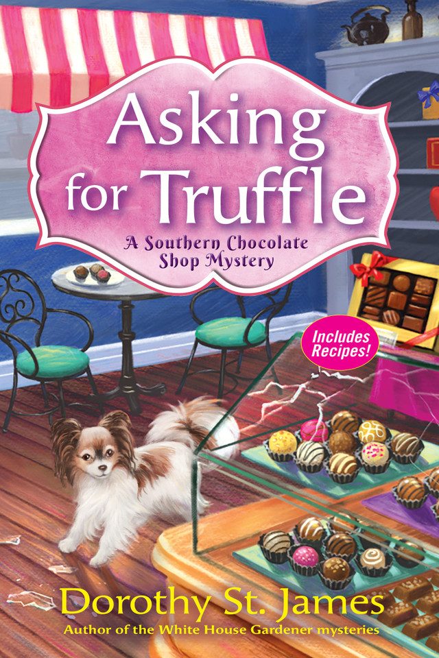 Asking for Truffle: A Southern Chocolate Shop Mystery (A Southern Chocolate Shop Mystery) book cover by Dorothy St. James