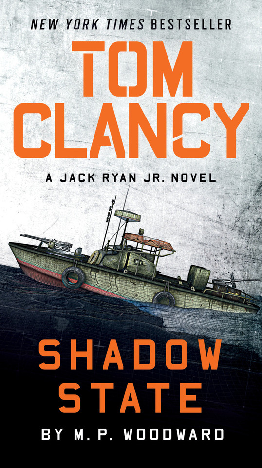 Tom Clancy Shadow State (A Jack Ryan Jr. Novel) book cover by M.P. Woodward
