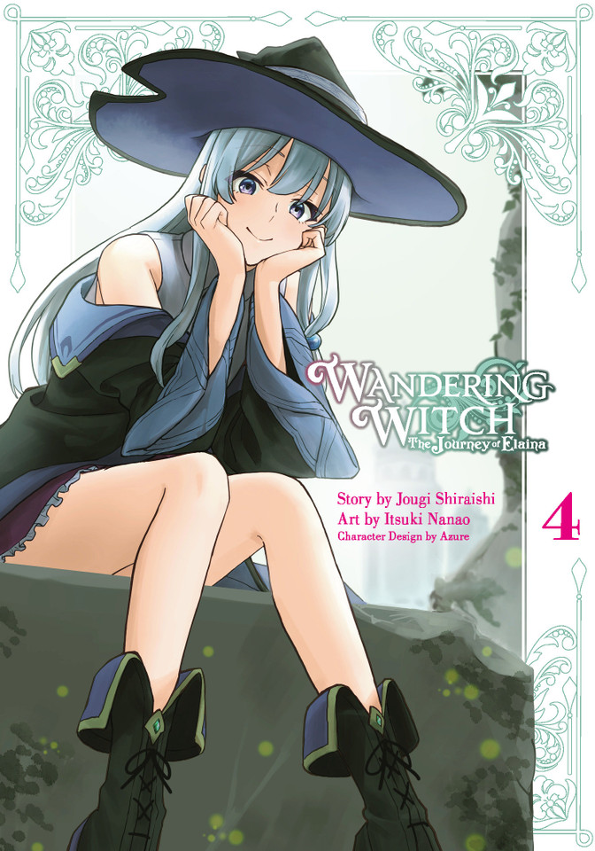 Wandering Witch 04 (Manga): The Journey of Elaina (Wandering Witch: The Journey of Elaina) book cover by Jougi Shiraishi, Itsuki Nanao