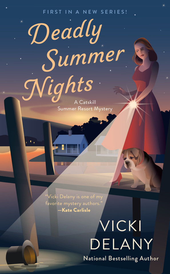 Deadly Summer Nights (A Catskill Summer Resort Mystery) book cover by Vicki Delany