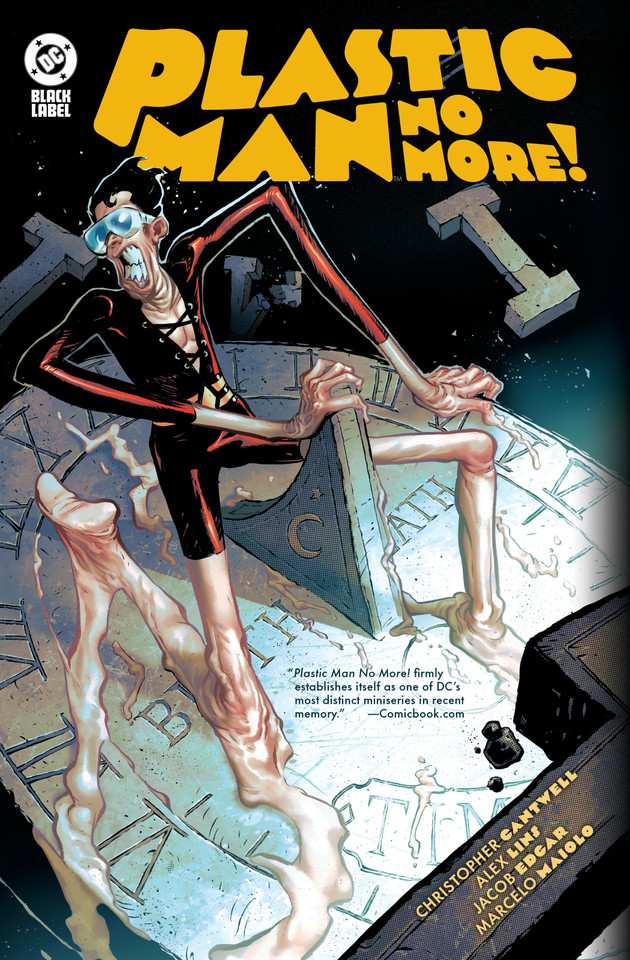Plastic Man No More! book cover by Christopher Cantwell