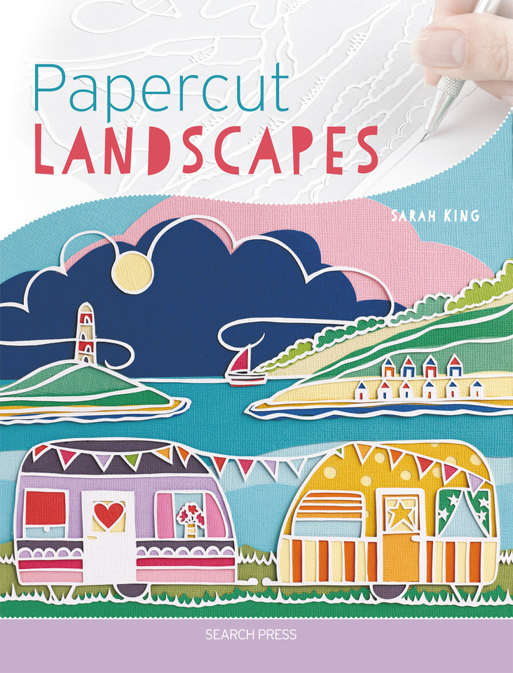 Papercut Landscapes book cover by Sarah King
