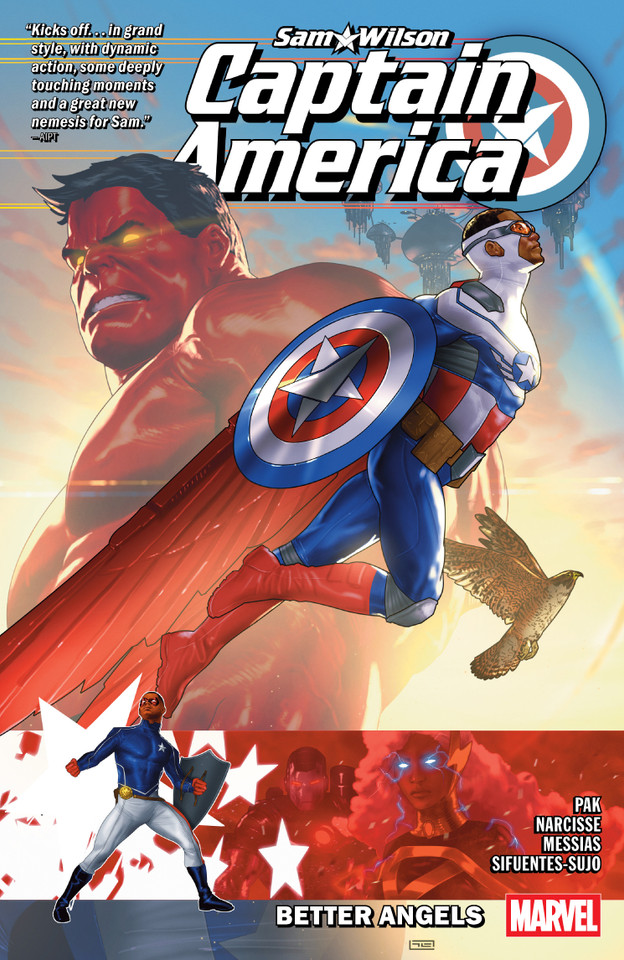 Sam Wilson, Captain America: Better Angels (SAM WILSON, CAPTAIN AMERICA) book cover by Evan Narcisse, Greg Pak