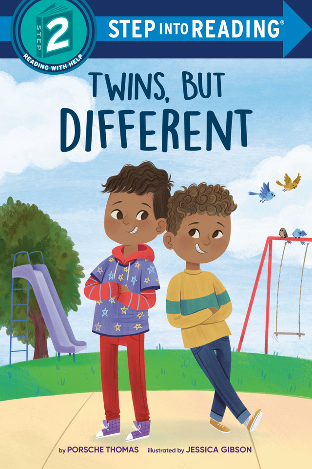 Twins, but Different (Step into Reading, Step 2) book cover by Porsche Thomas