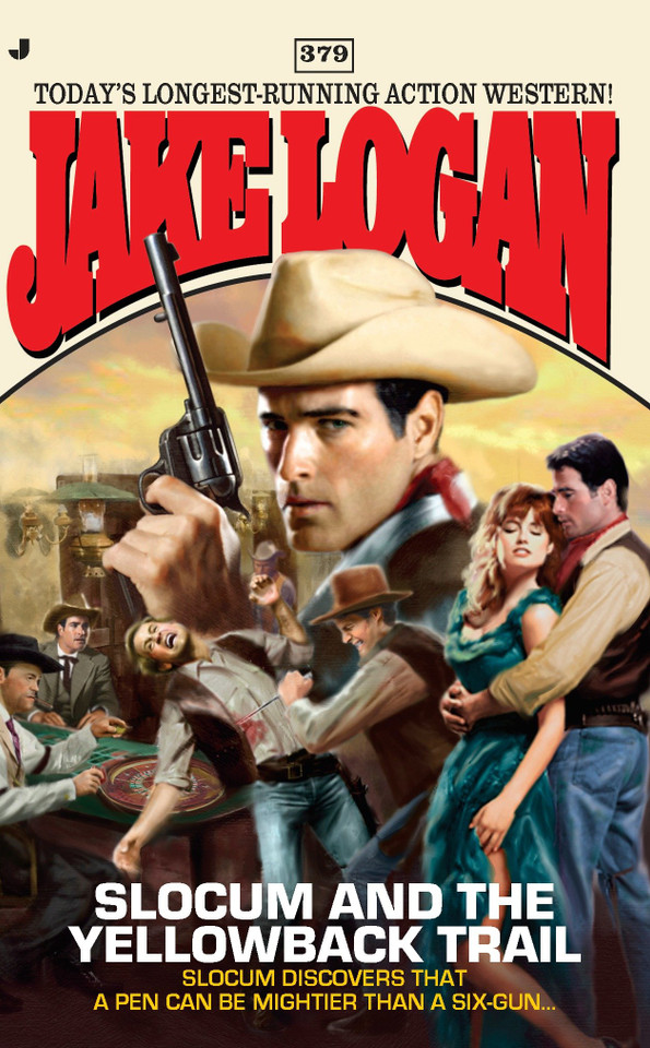 Slocum 379: Slocum and the Yellowback Trail (Slocum) book cover by Jake Logan