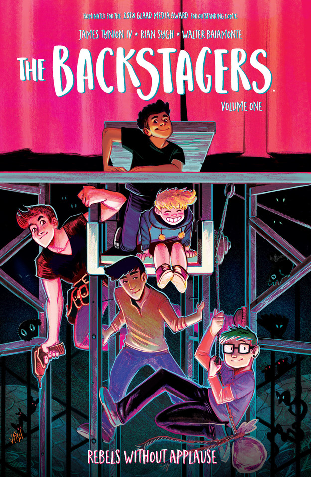 The Backstagers Vol. 1 (The Backstagers) book cover by James Tynion IV