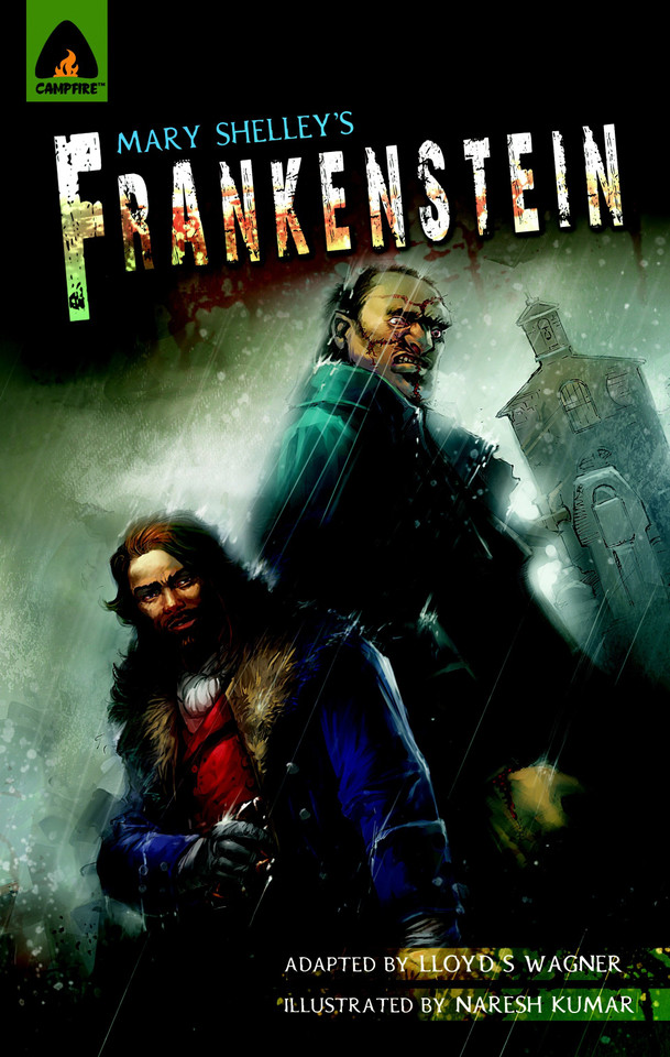 Frankenstein: The Graphic Novel (Campfire Graphic Novels) book cover by Mary Shelley