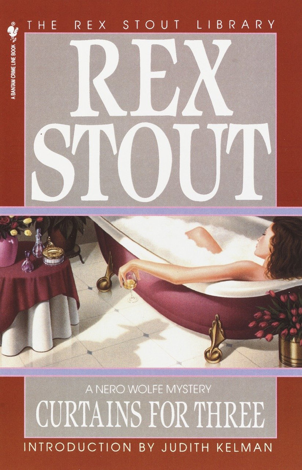 Curtains for Three (Nero Wolfe) book cover by Rex Stout
