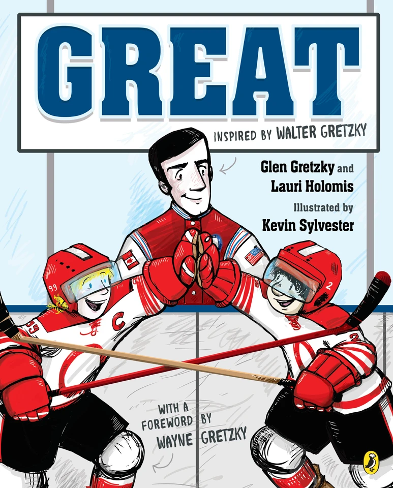 Great book cover by Lauri Holomis, Glen Gretzky