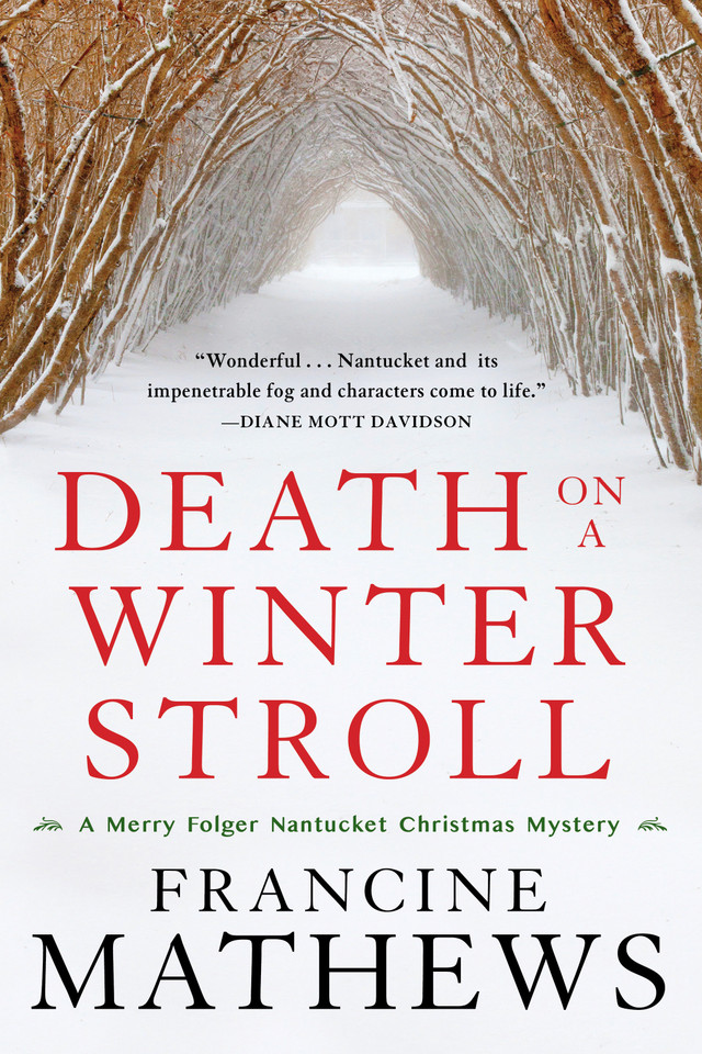 Death on a Winter Stroll (A Merry Folger Nantucket Mystery) book cover by Francine Mathews