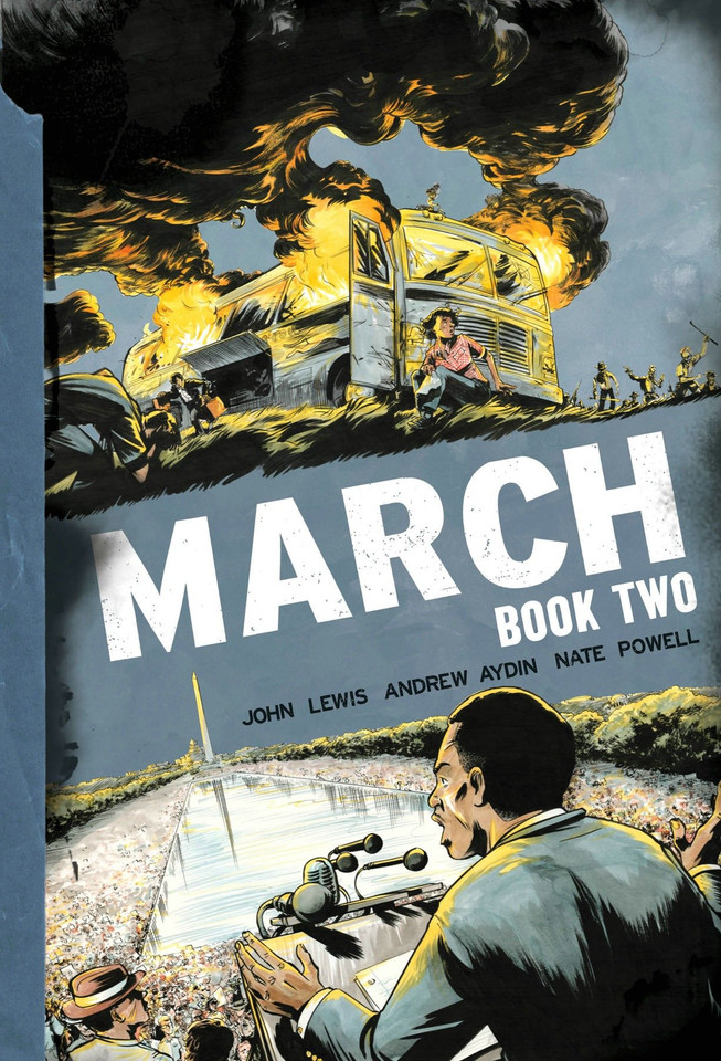 March: Book Two (March) book cover by John Lewis, Andrew Aydin