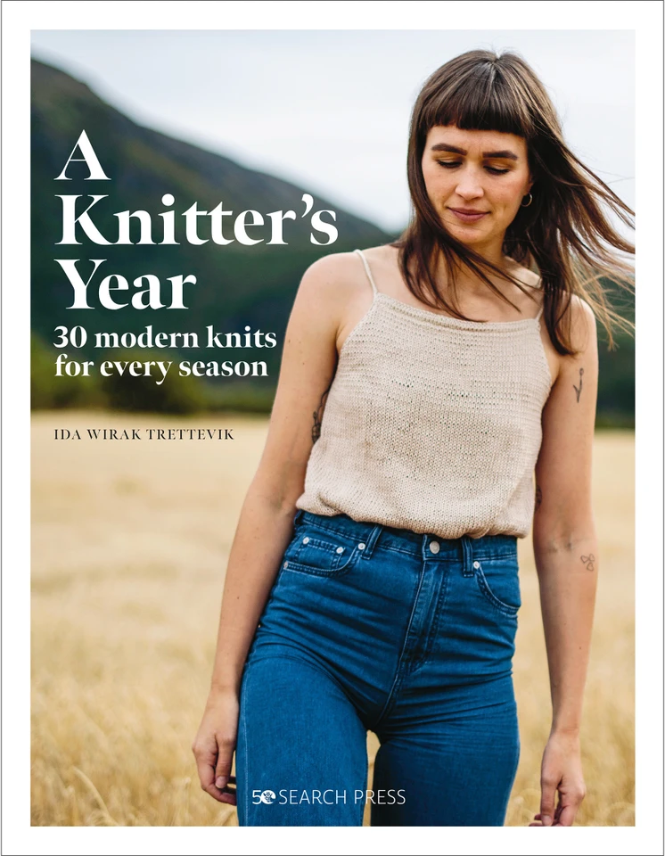 A Knitter’s Year: 30 modern knits for every season book cover by Ida Wirak Trettevik