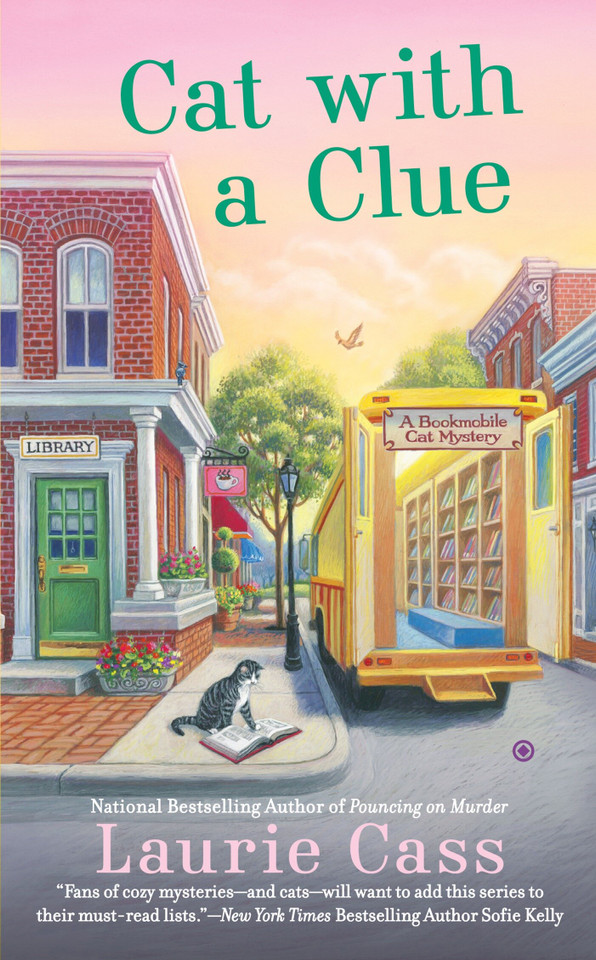 Cat With a Clue (A Bookmobile Cat Mystery) book cover by Laurie Cass