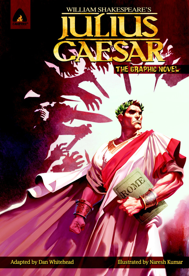 Julius Caesar: The Graphic Novel (Campfire Graphic Novels) book cover by William Shakespeare