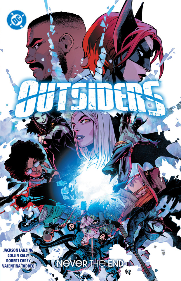 Outsiders Vol. 2: Never the End book cover by Collin Kelly, Jackson Lanzing