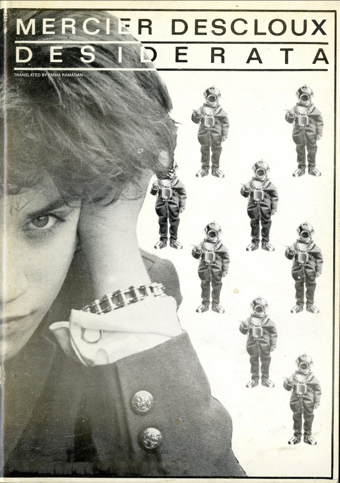 Desiderata (Inpatient Press / Mercurial Editions) book cover by Lizzy Mercier Descloux