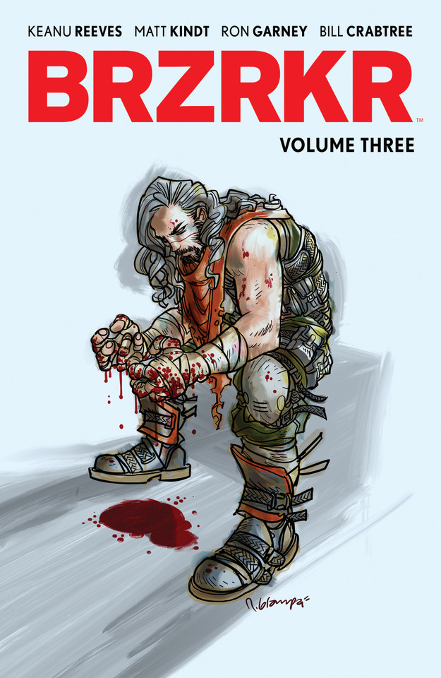 BRZRKR Vol. 3 (BRZRKR) book cover by Keanu Reeves, Matt Kindt