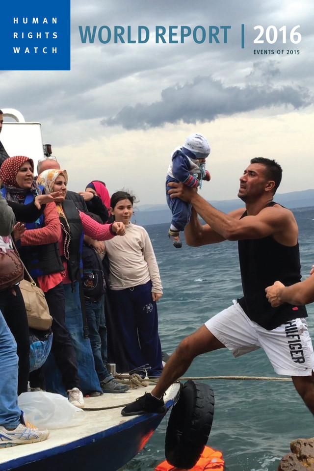 World Report 2016: Events of 2015 book cover by Human Rights Watch