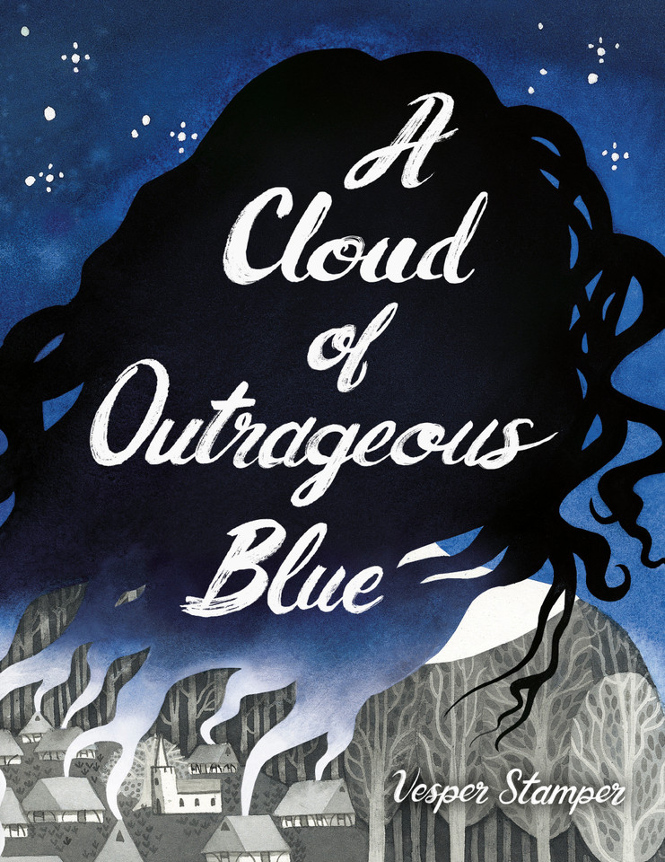 A Cloud of Outrageous Blue book cover by Vesper Stamper