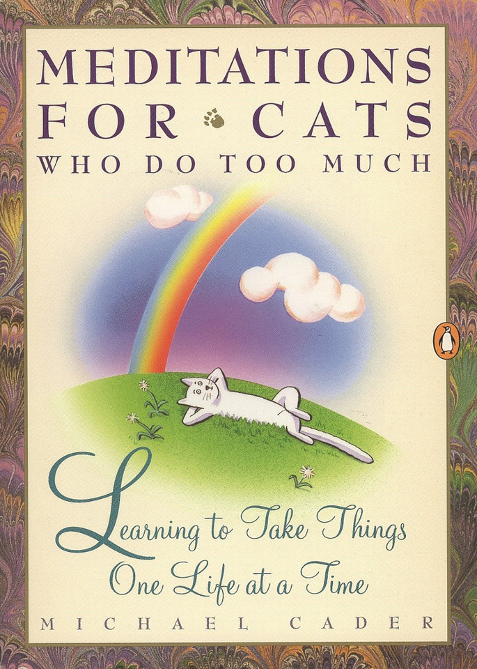Meditations for Cats Who Do Too Much: Learning to Take Things One Life at a Time book cover by Michael Cader