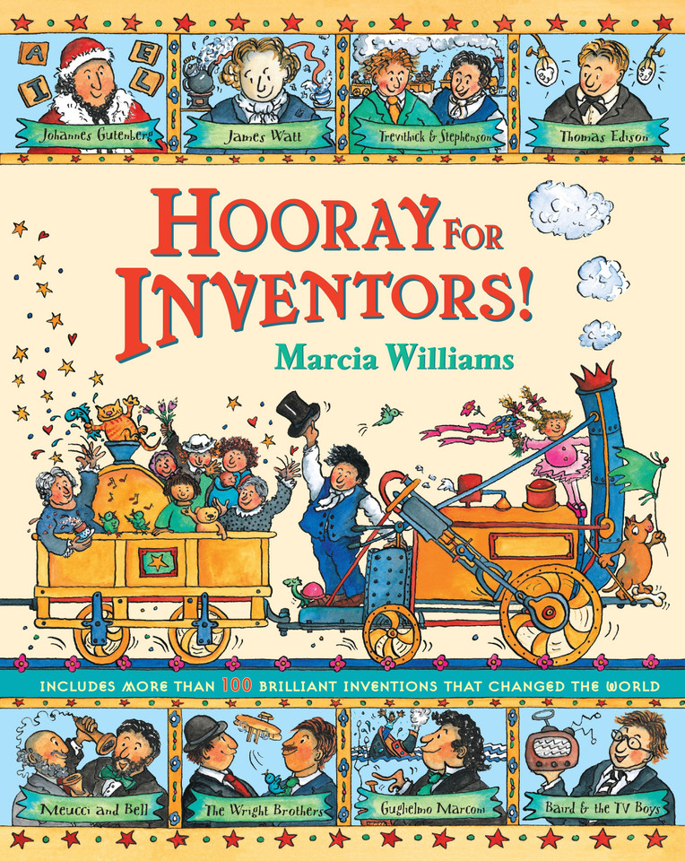Hooray For Inventors! book cover by Marcia Williams