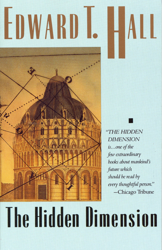 The Hidden Dimension book cover by Edward T. Hall